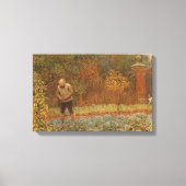Amateur (Coachman & Cabbages) van Frederick Walker Canvas Afdruk (Voorkant)
