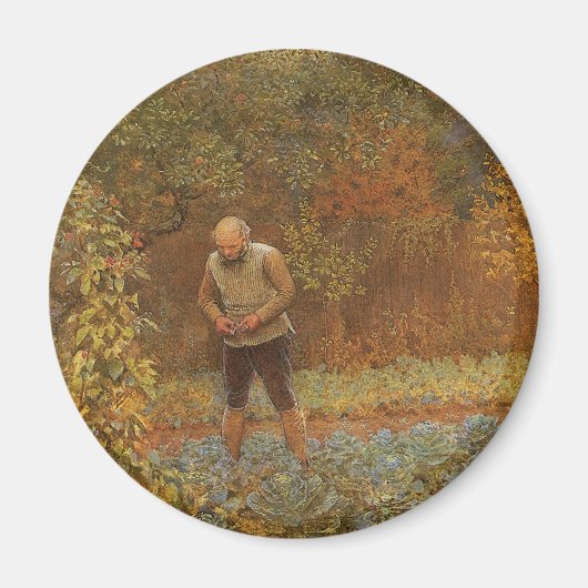 Amateur (Coachman & Cabbages) van Frederick Walker Magneet (Voorkant)