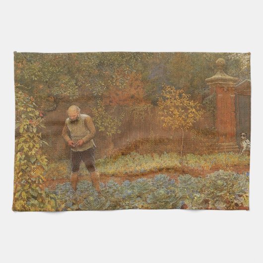 Amateur (Coachman & Cabbages) van Frederick Walker Theedoek (Horizontaal)