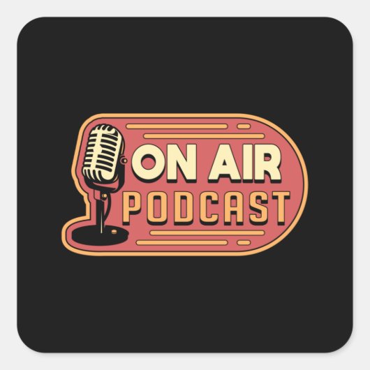 Amateur-code voor radiorantenne van de exploitant vierkante sticker (Voorkant)