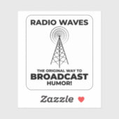 Amateur Ham Radio Operator Funny Gezegde Sticker (Vel)