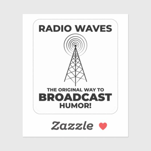 Amateur Ham Radio Operator Funny Gezegde Sticker (Vel)