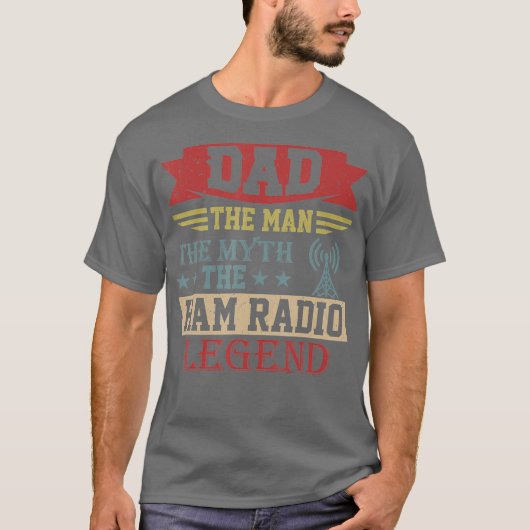 Amateur Ham Radio Operator Shirt Gift for Dad (Voorkant)