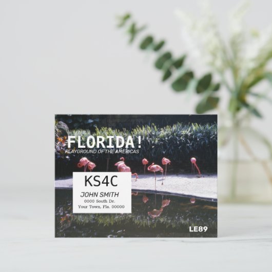 Amateur Ham Radio QSL Kaart Operators Nederland (Staand voorkant)