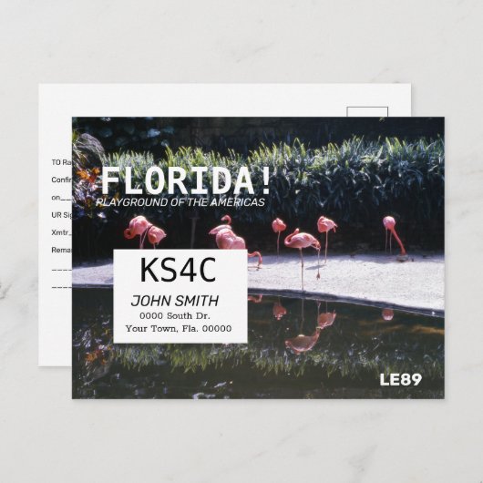 Amateur Ham Radio QSL Kaart Operators Nederland (Voorkant / Achterkant)