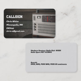 Amateur Ham Radio Visitekaartje