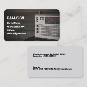 Amateur Ham Radio Visitekaartje