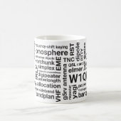 Amateur Ham Radio Wordcloud Mok met Callsign (Center)