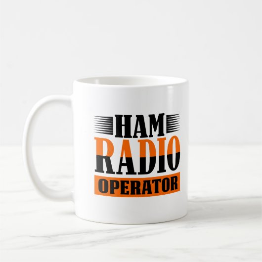 Amateur Ham-radiooperator Koffiemok (Links)