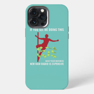Amateur Hamradio Operator Dans Danser Grappig iPhone 13 Pro Max Hoesje