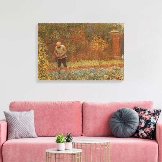 Amateur (Koetsier en Kool) door Frederick Walker Canvas Afdruk (Insitu (Woonkamer))