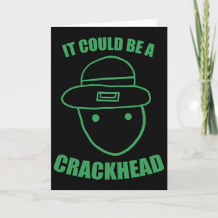 Amateur Leprechaun-schets zou een Crackhead St kun Kaart