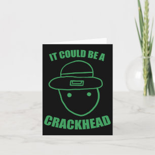Amateur Leprechaun Schets Zou Een Crackhead St Kun Kaart
