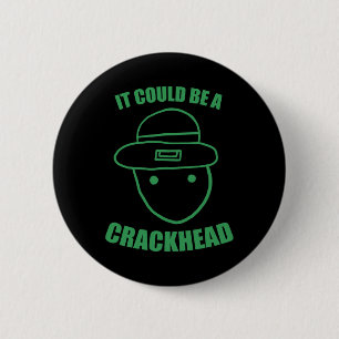 Amateur Leprechaun-schets zou een Crackhead St kun Ronde Button 5,7 Cm