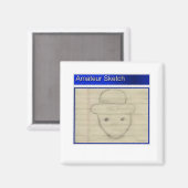 Amateur Leprechaun Sketch Magneet (Voorkant / Achterkant)