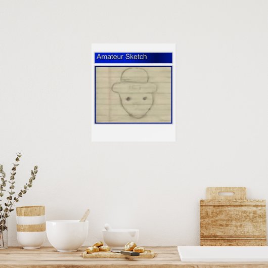 Amateur Leprechaun Sketch Poster (Keuken)