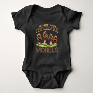 Amateur Mycoloog Humor Morel Mushroom Hunter Romper