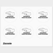 Amateur-proctoloog Ronde Sticker (Vel)