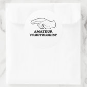 Amateur-proctoloog Ronde Sticker (Tas)