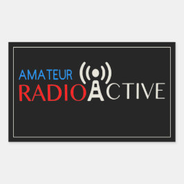 Amateur Radio Actief Rechthoekige Sticker