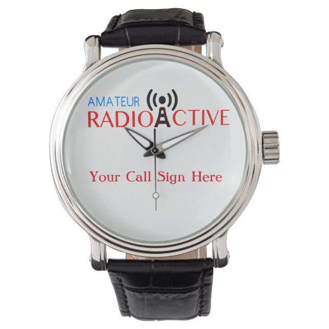Amateur Radio Active Watch Horloge (Voorkant)