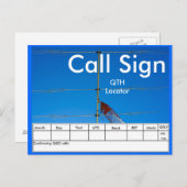 Amateur Radio Antenne QSL Briefkaart (Voorkant / Achterkant)