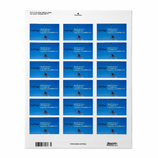 Amateur Radio Beam Antenne Groot Etiket (Full Sheet)