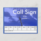 Amateur Radio Beam en Tower QSL Briefkaart (Voorkant)