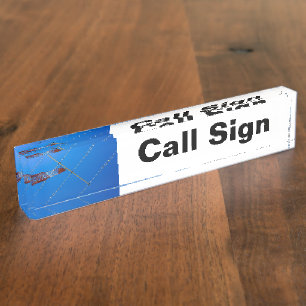 Amateur Radio Call Sign en Antenne Naambordje