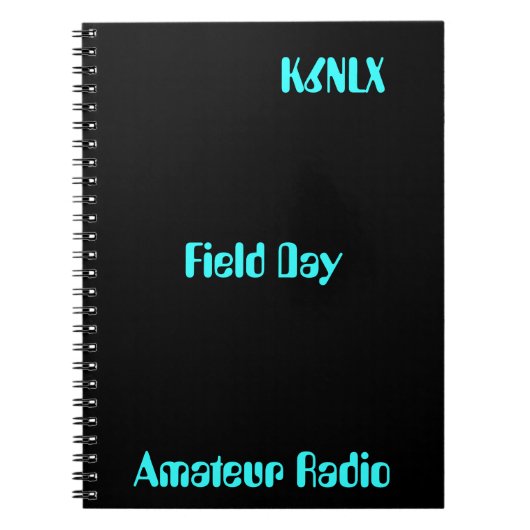 Amateur Radio Call Sign Field Day Notitieboek (Voorkant)