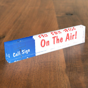 Amateur Radio Call Sign On Air White BAG Naambordje
