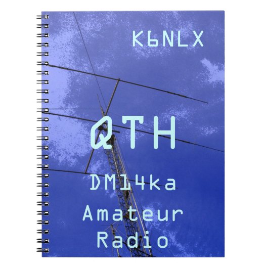 Amateur Radio Call Sign QTH en Locator Notitieboek (Voorkant)