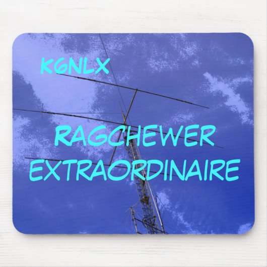 Amateur Radio Call Sign Ragchew Mousepad Muismat (Voorkant)