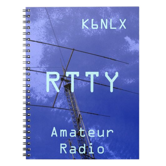 Amateur Radio Call Sign RTTY Notitieboek (Voorkant)