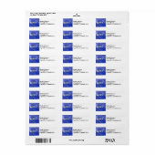 Amateur Radio Callsign Adres Label (Full Sheet)