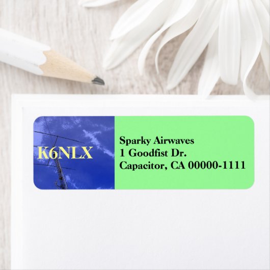 Amateur Radio Callsign Adres Label (Insitu)