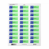 Amateur Radio Callsign Adres Label (Full Sheet)