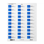 Amateur Radio Callsign Adres Label (Full Sheet)