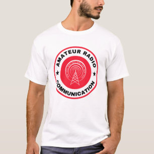 Amateur Radio Communicatie shirt Rood