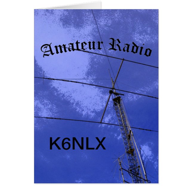 Amateur-radio en -roepnaam (Voorkant)