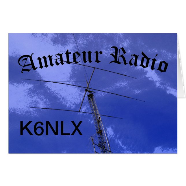 Amateur-radio en -roepnaam (Voorkant Horizontaal)