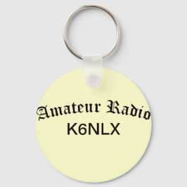 Amateur-radio en -roepnaam sleutelhanger
