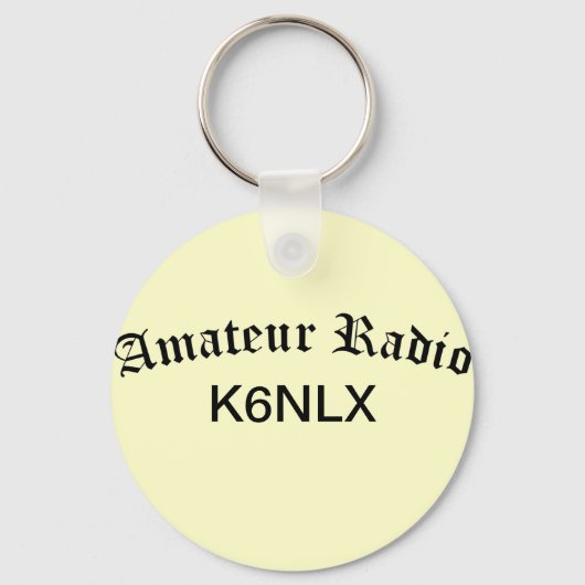 Amateur-radio en -roepnaam sleutelhanger (Voorkant)
