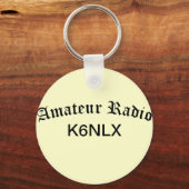 Amateur-radio en -roepnaam sleutelhanger (Voorkant)