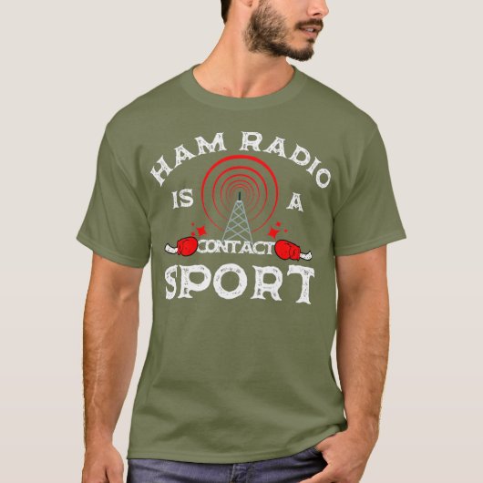 Amateur Radio Funny Ham Radio Design T-shirt (Voorkant)
