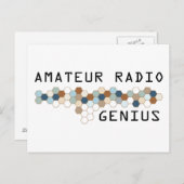 Amateur Radio Genius Briefkaart (Voorkant / Achterkant)