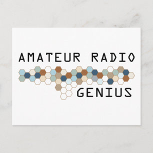 Amateur Radio Genius Briefkaart
