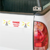 Amateur Radio Ham Operator Antenna en Call Sign. Bumpersticker (Op Truck)