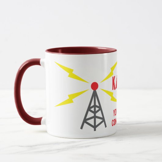 Amateur Radio Ham Operator Antenna en Call Sign. Mok (Links)