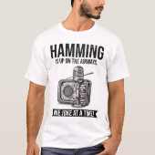 Amateur  Radio Ham Operator Microfoon T-shirt (Voorkant)